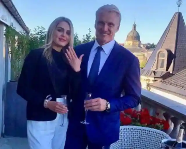 Dolph Lundgren and Emma Krokdal (38 Years) 