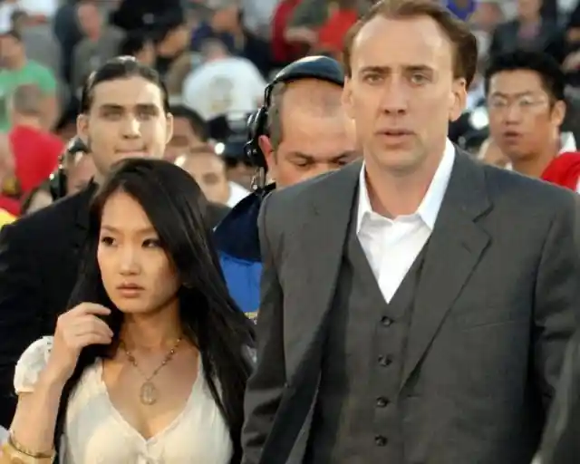 Nicolas Cage and Alice Kim (20 Years)