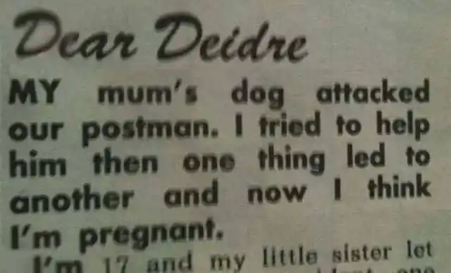 Dogs, mailmen, and pregnancies