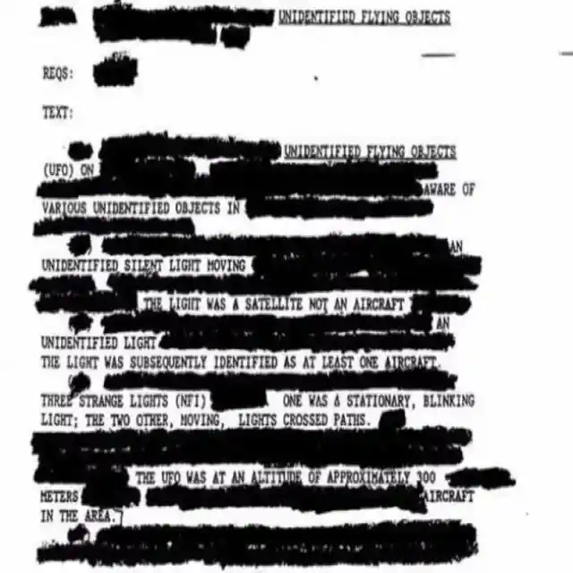 The FBI’s official documents on a UFO encounter