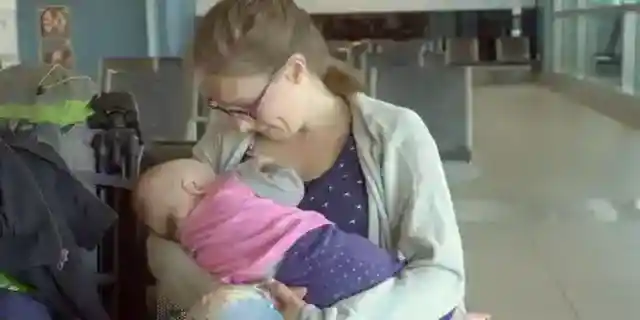I Fed a 10-Day-Old Baby I Found in a Cold Airport Bathroom – When a Stranger Knocked on My Door the Next Day, My Heart Stopped