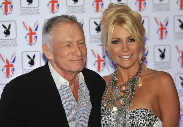 Hugh Hefner and Crystal Harris