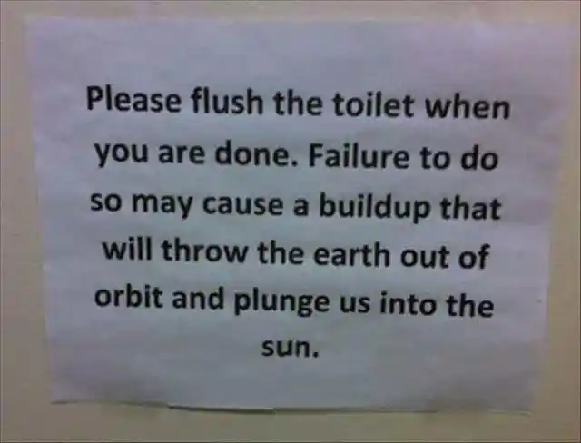 To flush or not to flush