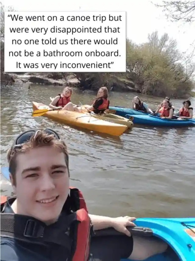 No Bathroom on the Canoe