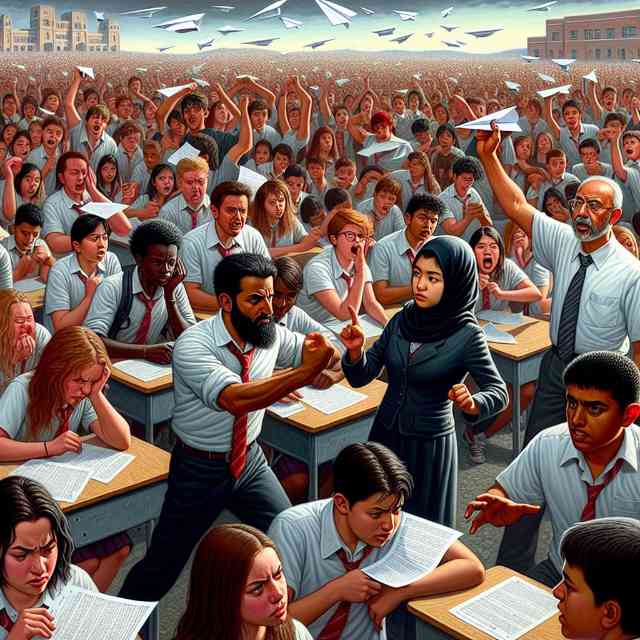 Classroom Uprising: Students Stage Defiant Protest Amidst Educational Injustice
