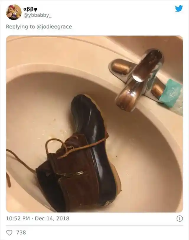  A Shoe In The Sink