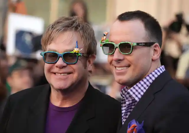 David Furnish and Elton John