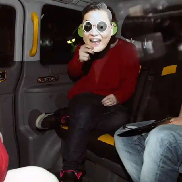 Ed Sheeran Hid Under a Psy Mask
