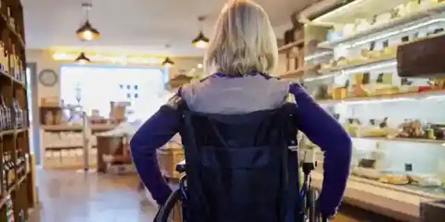 An Entitled Woman with a Full Cart Cut in Front of My Mom's Wheelchair at the Supermarket – What Came over the Intercom Made Her Freeze