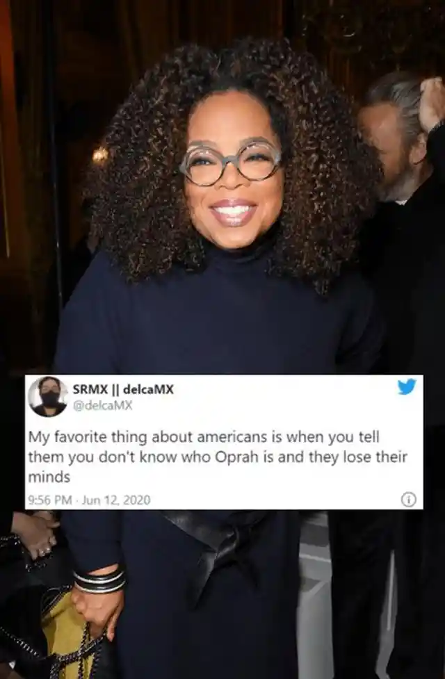 Oprah is a household name in America