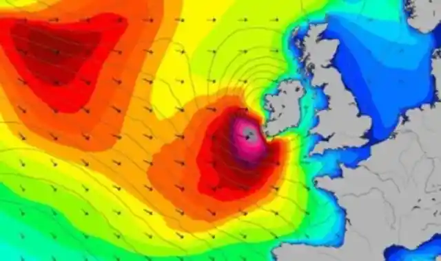 In December 2021, the North Atlantic was hit by a storm called Barra. Over the last seven seasons, storms in the UK and Ireland have been named in advance by meteorologists, running from A-Z, and switching between male and female first names. Which of the following names is not on the list?