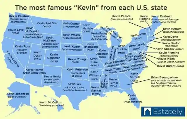 Map of Kevins