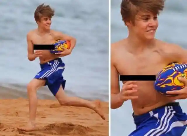 Just Bieber gets goofy