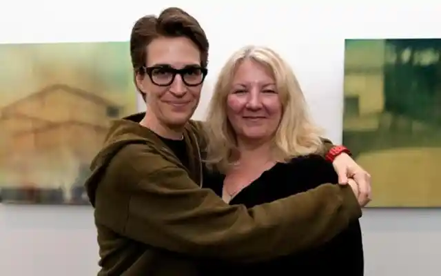 Rachel Maddow and Susan Mikula