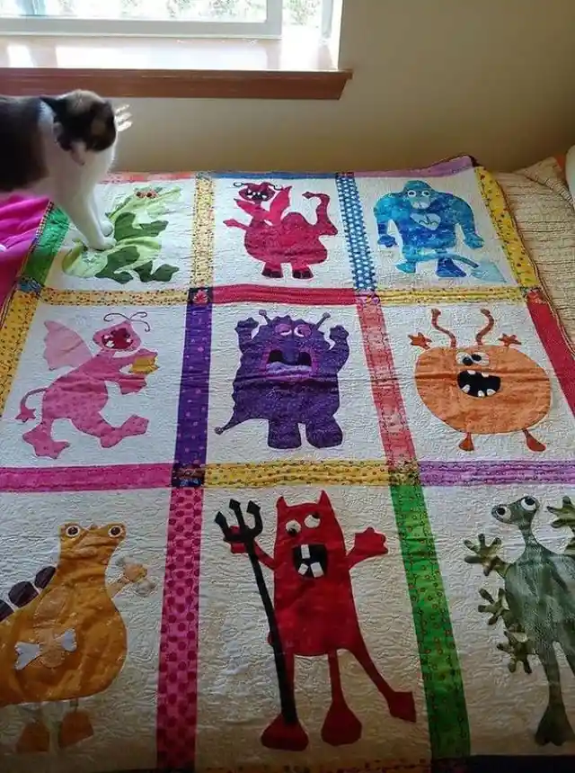 A Lovely Monster Quilt