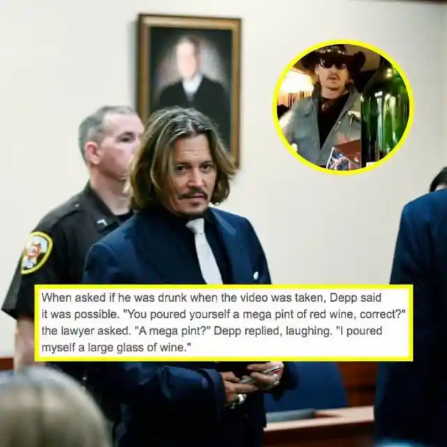 Johnny Depp Poured Himself a Drink