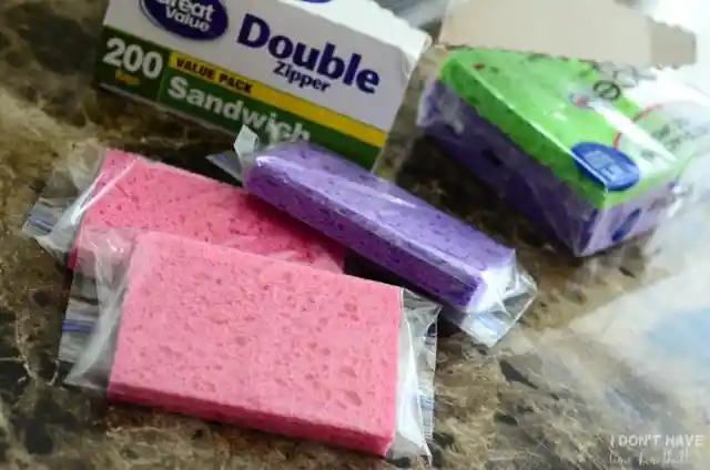 Frozen Sponges As Cold Packs