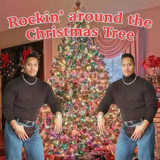 Jingling with Dwayne Johnson