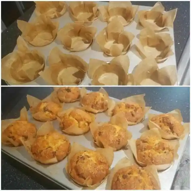 Parchment paper as muffin liners