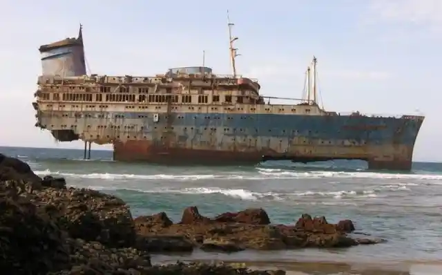 The Wreck Of SS America - Canary Islands, Spain