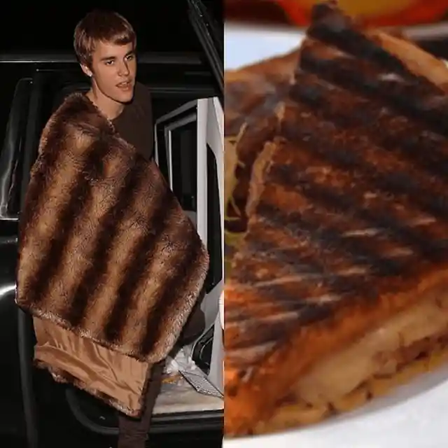 Justin and a Grilled Sandwich