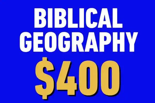 CLUE: This sea is known as the Salt Sea in The King James Bible. 