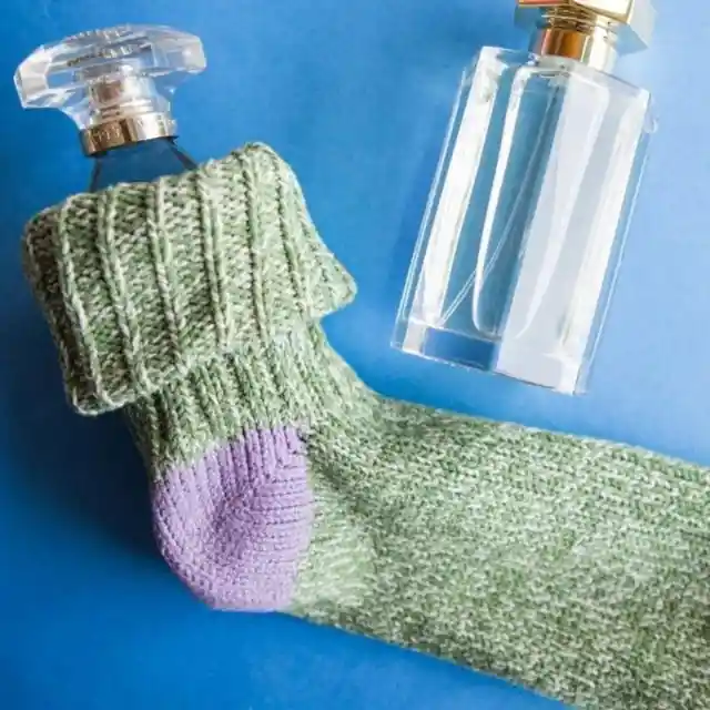 Socks As Protection For Glass Bottles