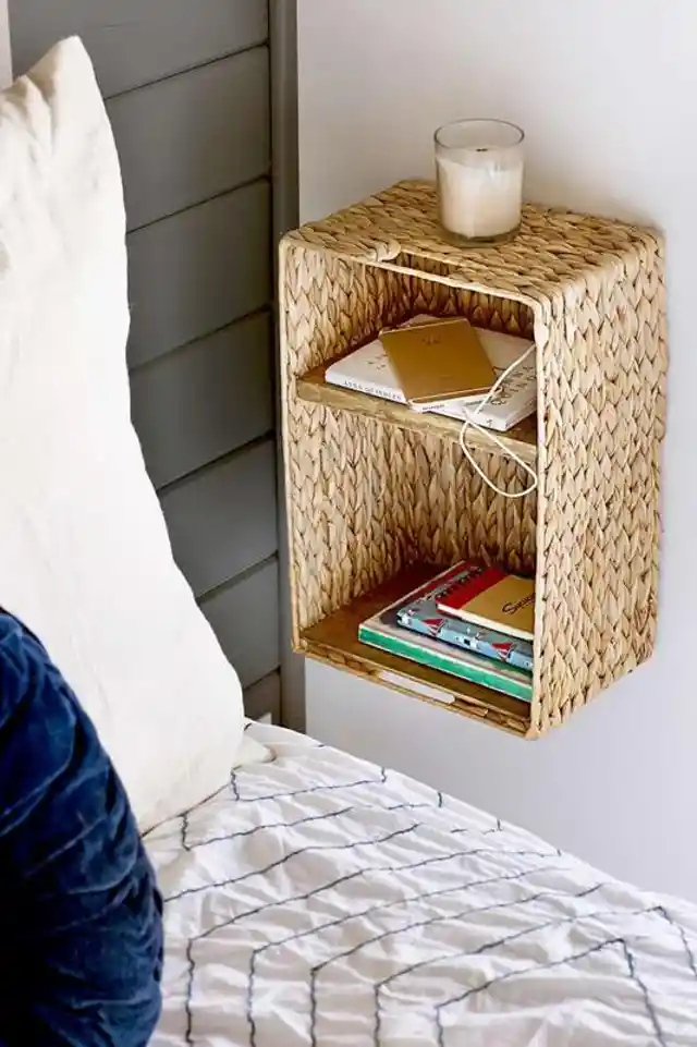 Basket Bedside Shelf