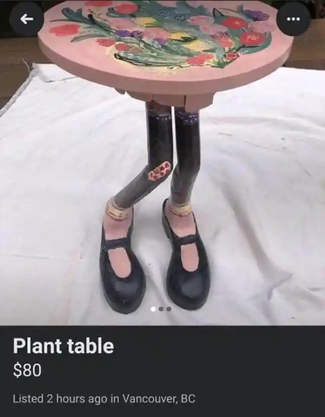 Creepy Flower Table