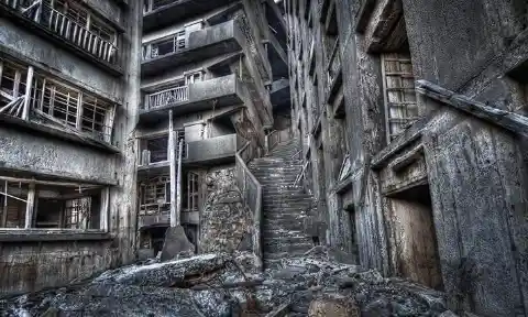 Abandoned Coal Mining Town - Hashima Island, Japan