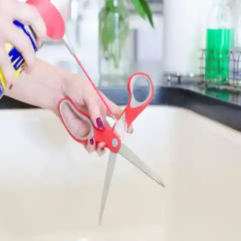 Keeping Scissors Clean And Sharp