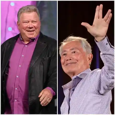 George Takei and William Shatner