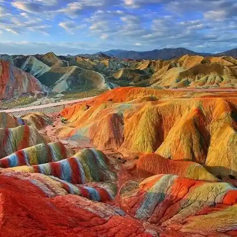 The Zhangye Danxia National Geopark in China