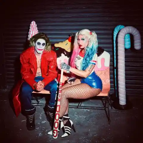 Nicki Minaj & Beau as Harley Quinn and Joker