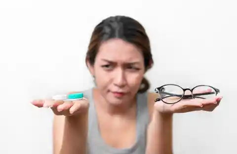 Use your glasses instead of contacts