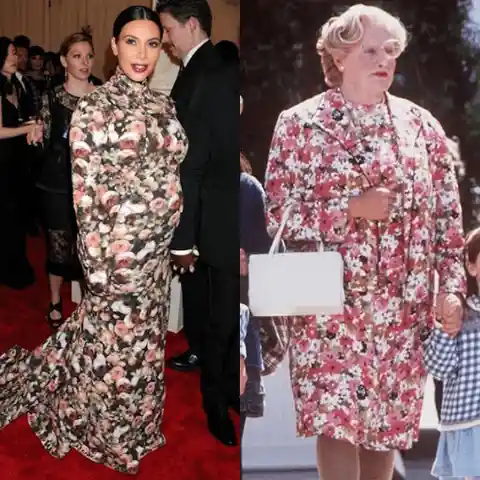 Kim Kardashian as Mrs. Doubtfire