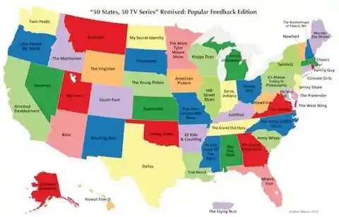 If Each US State Was a TV Series