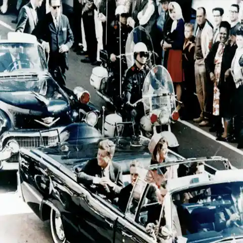 JFK moments before he was assassinated