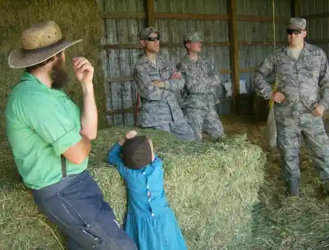 Les Amish sont contre la guerre