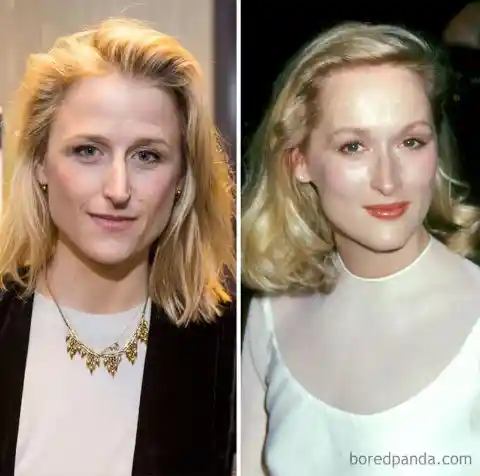 Mamie Gunner and Meryl Streep in their 30s