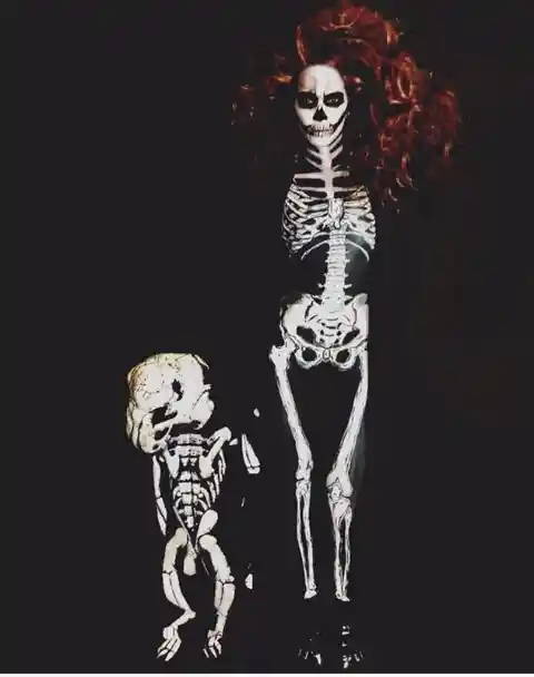 Halle Berry as a Skeleton