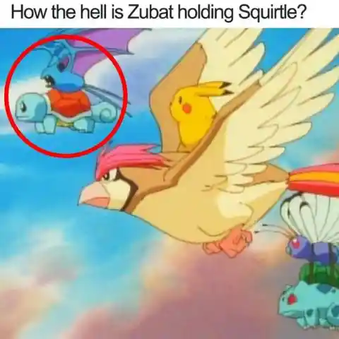 How is this pokemon holding another pokemon?