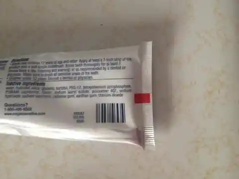 The stripes on toothpaste tubes