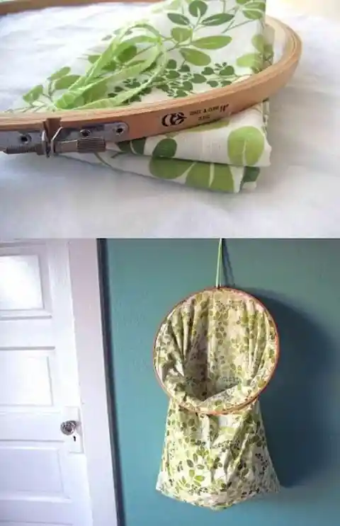 Old Pillowcase Turned Laundry Bag 