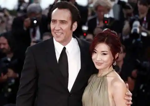 Alice Kim and Nicolas Cage