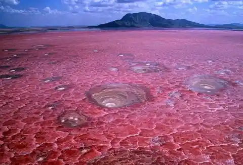 Lake Natron in Tanzania