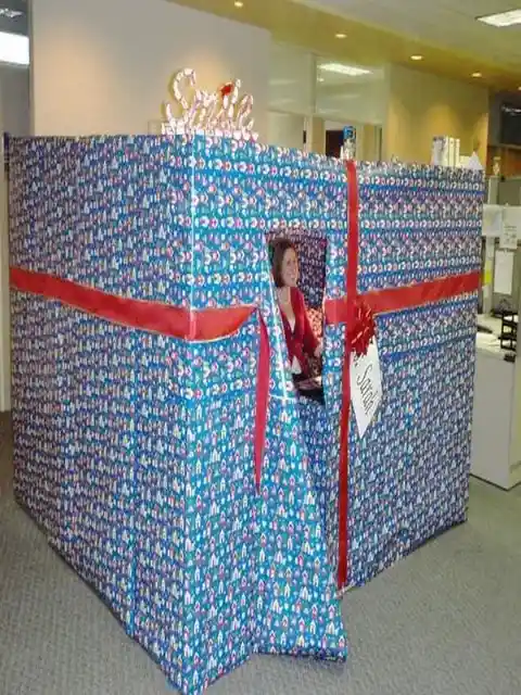 Gift Wrapped Cubicle