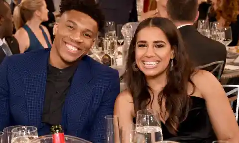 Giannis Antetokounmpo & Mariah Riddlesprigger