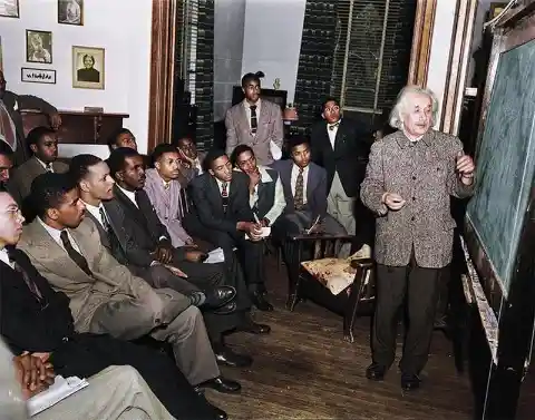 Albert Einstein at Lincoln University, 1946