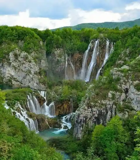 The Plitvice Lakes National Park in Croatia